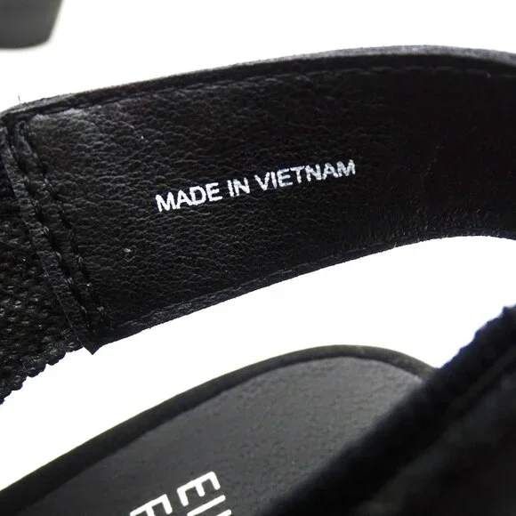 EILEEN FISHER Avil Women's Block Heeled Stretch Sandals in Black Size 8.5 - Picture 8 of 12